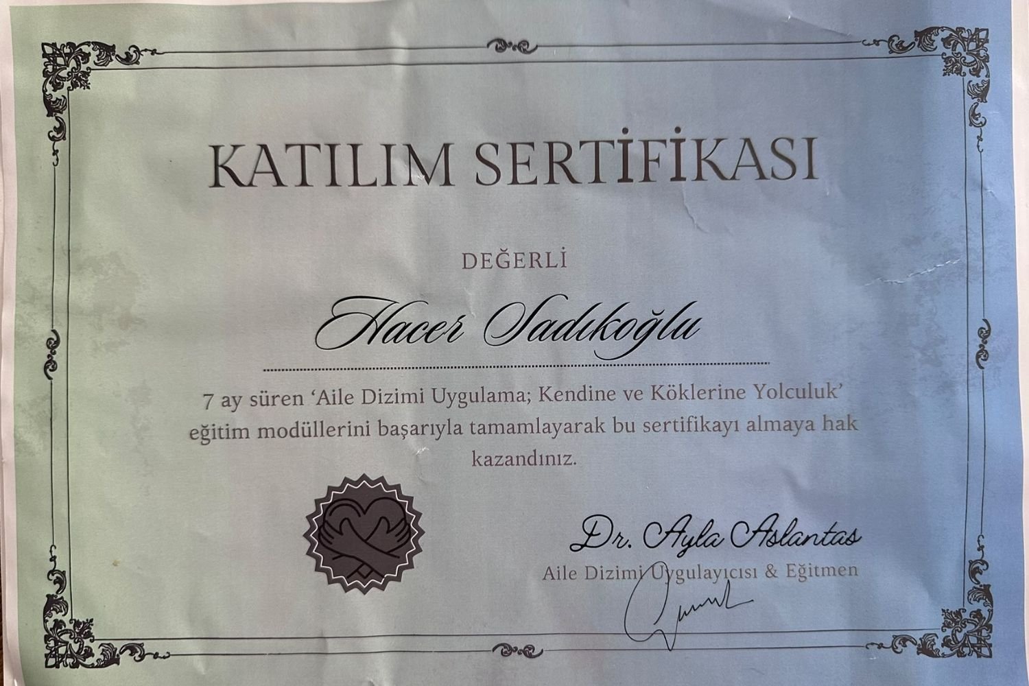 Aile Dizimi Uygulayıcı Sertifikası